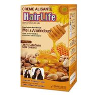 Creme Alisante HairLife Mel e Amêndoas
