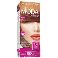 Tintura Altamoda Kit 7.4 Louro Médio Acobreado