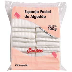 Esponja de Algodão Sussex Limpeza Facial 100g