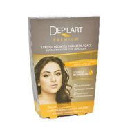 Lenços Prontos Depilart Premium para Rosto Maracujá com 20un.