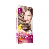 Tintura Creme Bela&Cor 8.1 Louro Cinza Claro