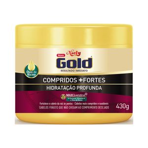 Máscara Niely Gold Hidratação Profundo Compridos + Fortes 430g