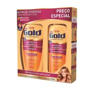 Kit Niely Gold Nutrição Poderosa Shampoo 300ml + Condicionador 200ml