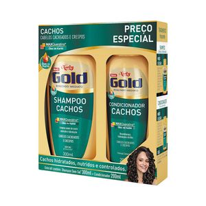 Kit Niely Gold Cachos Shampoo 300ml + Condicionador 200ml