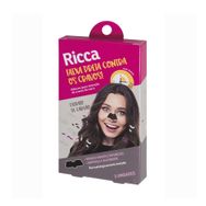 Adesivo Facial Ricca Preto Removedor de Cravos Nariz