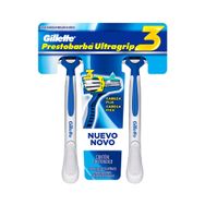 Aparelho de Barbear Gillette Prestobarba Ultragrip 3 com 2 Unidades