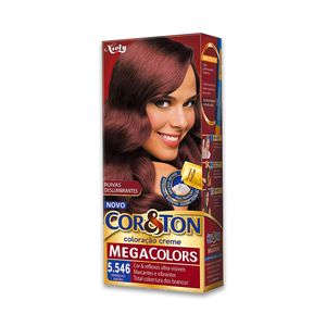 Mini Kit Tinta Cor & Ton Mega Colors 5.546 Vermelho Amora