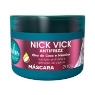 Máscara Antifrizz Nick e Vick Cachos 200gr