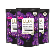 Kit 3 Sabonete Liquido Lux Refil Orquídea Negra 200ml