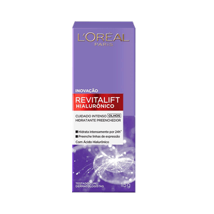 Creme Facial L'Oréal Paris Revitalift Hialurônico para Área dos Olhos 15g