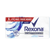 Sabonete Rexona Antibacterial Limpeza Profunda com 6 Unidades