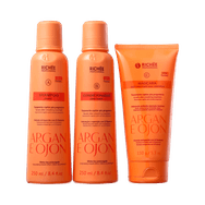 Kit Richée Argan e Ojon Shampoo + Condicionador + Máscara Grátis Nécessaire