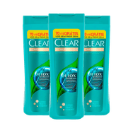Kit 3 Shampoo Clear Anticaspa Detox 400ml Grátis 70ml