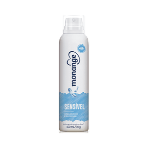 Desodorante Aerossol Antitranspirante Monange Feminino Sensível 150ml