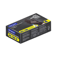 Luva Bompack Nitrilica com 100 Unidades Preta G