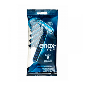 Aparelho de Barbear Soft Descartável Enox GT2 5 Unidades