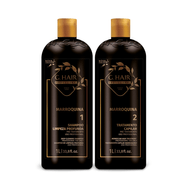 Kit Escova Progressiva Marroquina G-Hair 2 Passos 1000ml
