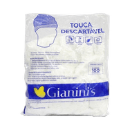 Touca Descartável Gianinis com 100 Unidades