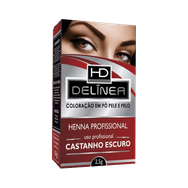 Kit Henna para Sobrancelha Delínea Castanho Escuro