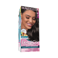 Coloração Bela&Cor Sem Amônia 4.0 Castanho Médio