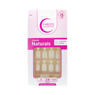 Unhas Fhaces Natural Curvatura Curta 24 unidades (U3022)