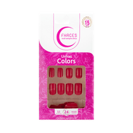 Unhas Fhaces Colors Escarlate 24 unidades (U3091)