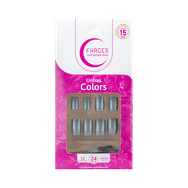Unhas Fhaces Colors Prata 24 unidades (U3100)