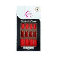 Unhas Fhaces Brilho e Fosco Laranja 36 uni
