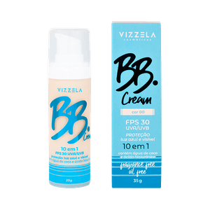 Base BB Cream Vizzela FPS30 Cor 00