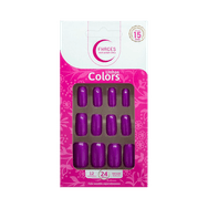 Unhas Fhaces Top Coat Neon Magenta 24 uni
