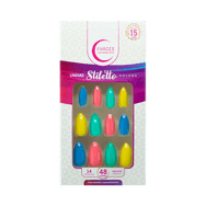 Unha Postiça Fhaces Stiletto Multi Desejo 48 uni