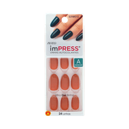 Unhas Autocolantes Kiss New York ImPress Amendoada Citrine