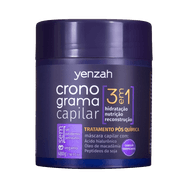 Máscara Yenzah Cronograma Capilar 3 em 1 Pós-Química 480g