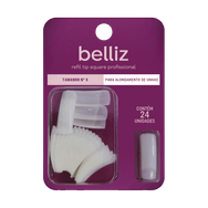 Unhas Postiças Belliz Refil Tip Square Tamanho 6