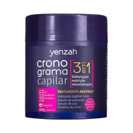 Máscara Yenzah Cronograma Capilar Antifrizz 3 em 1 480g