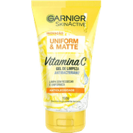 Gel de Limpeza Garnier Antibacteriano Uniform&Matte Vitamina C 150g