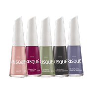 Kit Risqué Esmaltes Cremoso Cores Sortidas Nº07 (5 Produtos)