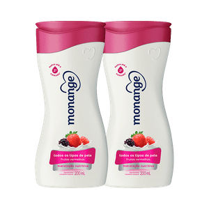 Kit Monange Hidratante Frutas Vermelhas Essencial com Ação Desodorante 200ml (2 Produtos)