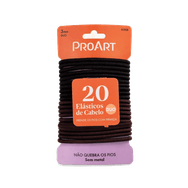 Elástico de Cabelo ProArt 3mm Duo Com 20 Unidades