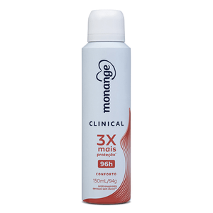Desodorante Monange Clinical Conforto Aerossol Antitranspirante Feminino 150ml