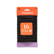 Elástico  ProArt  S/Metal de Cabelo Reto 16 unidades
