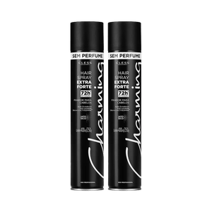Kit Hair Spray Cless Charming Black Sem Perfume 400ml 2 Unidades