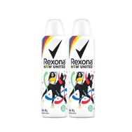 Kit Rexona Desodorante Aerosol Unissex Now United 90g (2 Produtos)