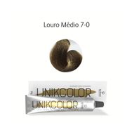 Coloração Unikcolor 7.0 Louro Médio Gaboni Professional 50g