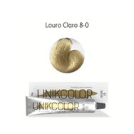 Coloração Unikcolor 8.0 Louro Claro Gaboni Professional 50g