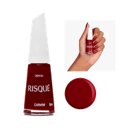 Esmalte Risqué Vermelho Cremoso Carmim