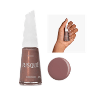 Esmalte Risqué Nudes Metálico Ouro Nude