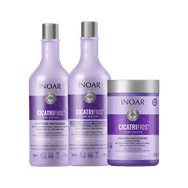 Kit Inoar Cicatrifios Loiro Perfeito Salon Completo (3 Produtos)