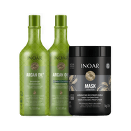 Kit Inoar Argan Oil System Tratamento Profissional (3 Produtos)
