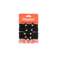 Elásticos de Cabelo ProArt 4 unidades Preto